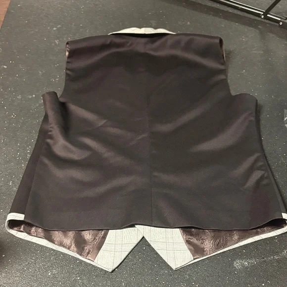 SBJ Vest Men's Plum and Gray Vest